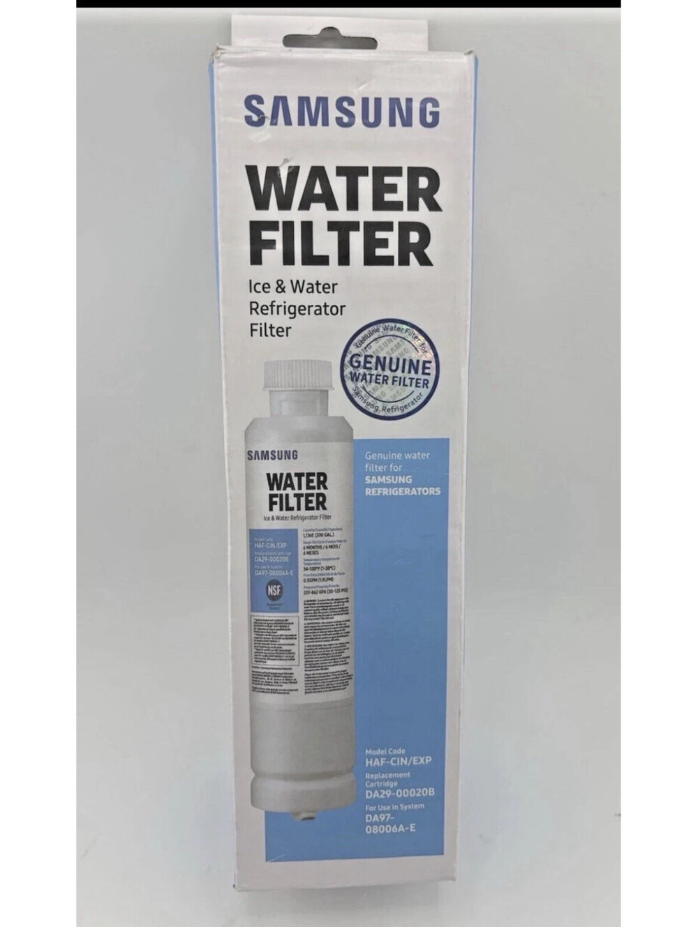 Samsung Genuine Refrigerator Water Filter DA29-00020B HAF-CIN/EXP HAF-CIN OEM